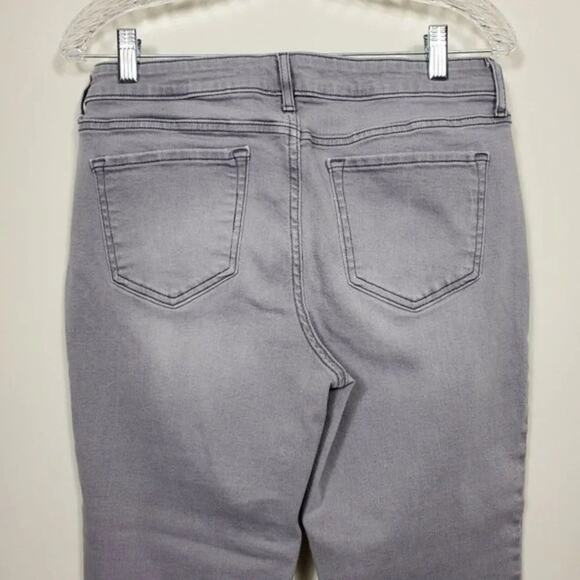 Old Navy The Rock Star Mid Rise Skinny Jeans Gray Denim Women Size 10 Stretch - Picture 6 of 8